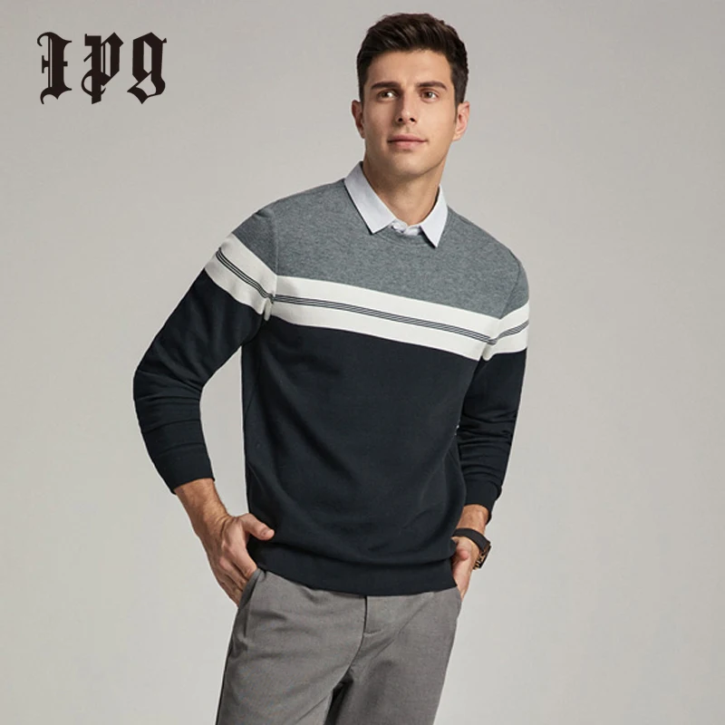 Ipg 2020 Autumn Men's Sweatshirts Fashion Shirt Collar Matching Color Sweatshirt Casual Striped Pullover High Quality Male Tops
Ipg 2020 Autumn Men's Sweatshirts Fashion Shirt Collar Matching Color Sweatshirt Casual Striped Pullover High Quality Male Tops
