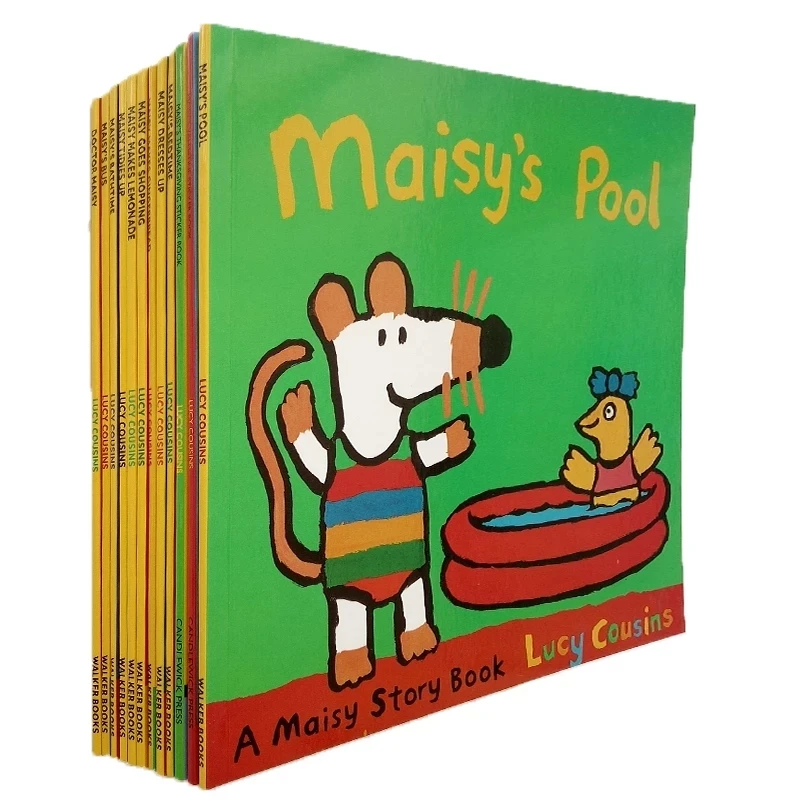 12 книг/набор Maisy, сумка для плавания, волнистая мышь, английская компьютерная книга, детская книга с рассказами, наклейка, книга, обучение IQ EQ
12 книг/набор Maisy, сумка для плавания, волнистая мышь, английская компьютерная книга, детская книга с рассказами, наклейка, книга, обучение IQ EQ