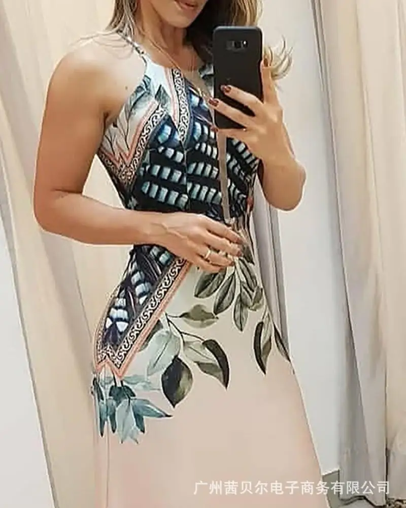 WEPBEL Women's Long Dress Floor Length Sleeveless O Neck High Waist Maxi New Color Floral Printed Dress Fashion Summer
WEPBEL Women's Long Dress Floor Length Sleeveless O Neck High Waist Maxi New Color Floral Printed Dress Fashion Summer