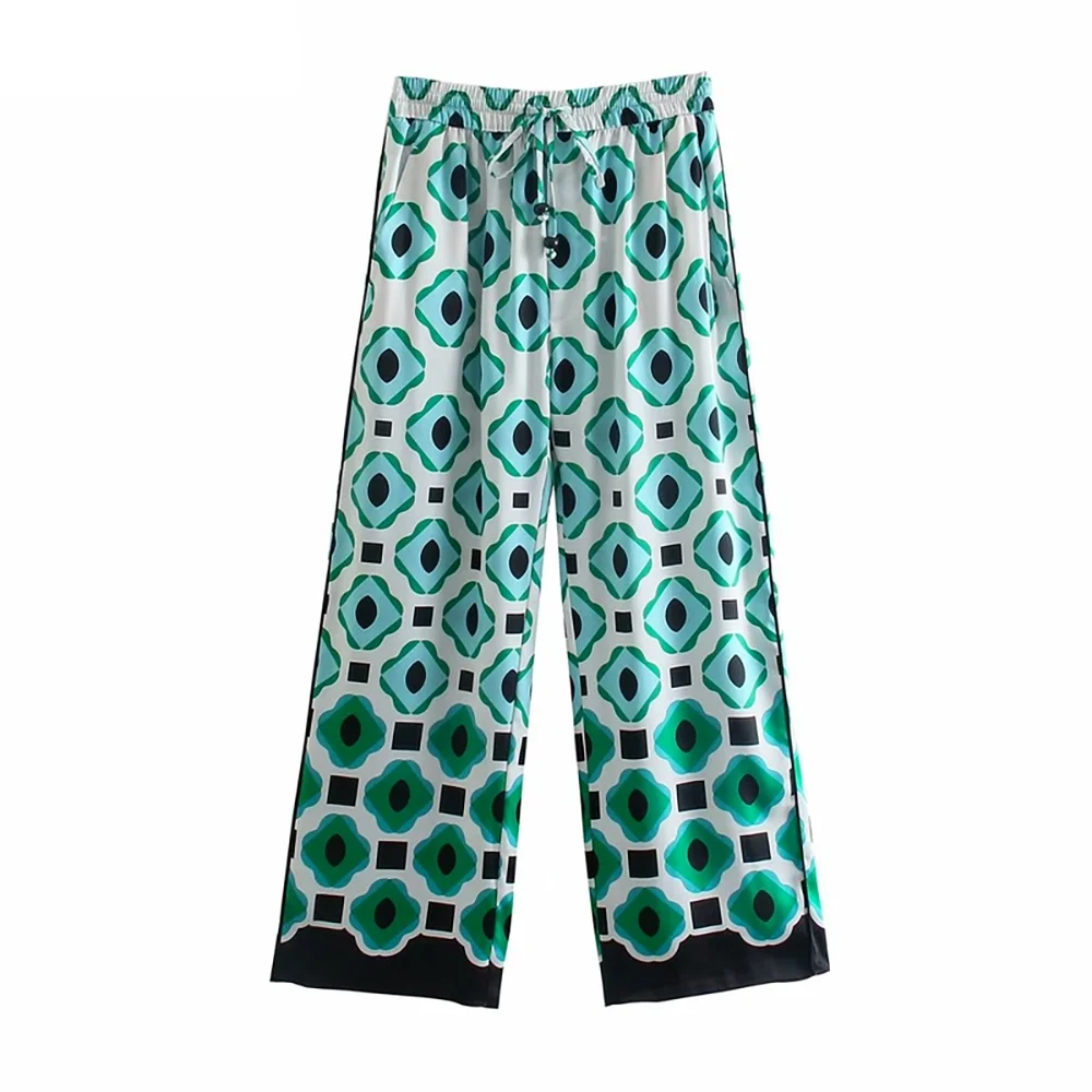 2021 Sweatpants Women New Bottoms Chic Geometry Print Wide Leg Ptans Summer Casual Loose Straight Trousers Female
2021 Sweatpants Women New Bottoms Chic Geometry Print Wide Leg Ptans Summer Casual Loose Straight Trousers Female