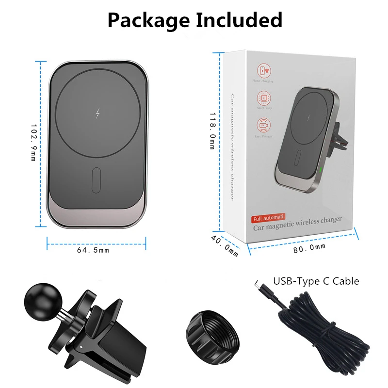 New Wireless Car Charger Mount for iPhone 12 Series Magnetic Air Vent Car Charger for iPhone 12/12 Mini/12 pro/12 Pro Max 
New Wireless Car Charger Mount for iPhone 12 Series Magnetic Air Vent Car Charger for iPhone 12/12 Mini/12 pro/12 Pro Max