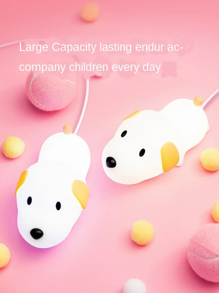 Puppy Silicone LED Nightlight without Plug-in Sleep Children's Dreamy Romantic Lighting Net Red Desk Lamp Girl's Heart Ins
Puppy Silicone LED Nightlight without Plug-in Sleep Children's Dreamy Romantic Lighting Net Red Desk Lamp Girl's Heart Ins