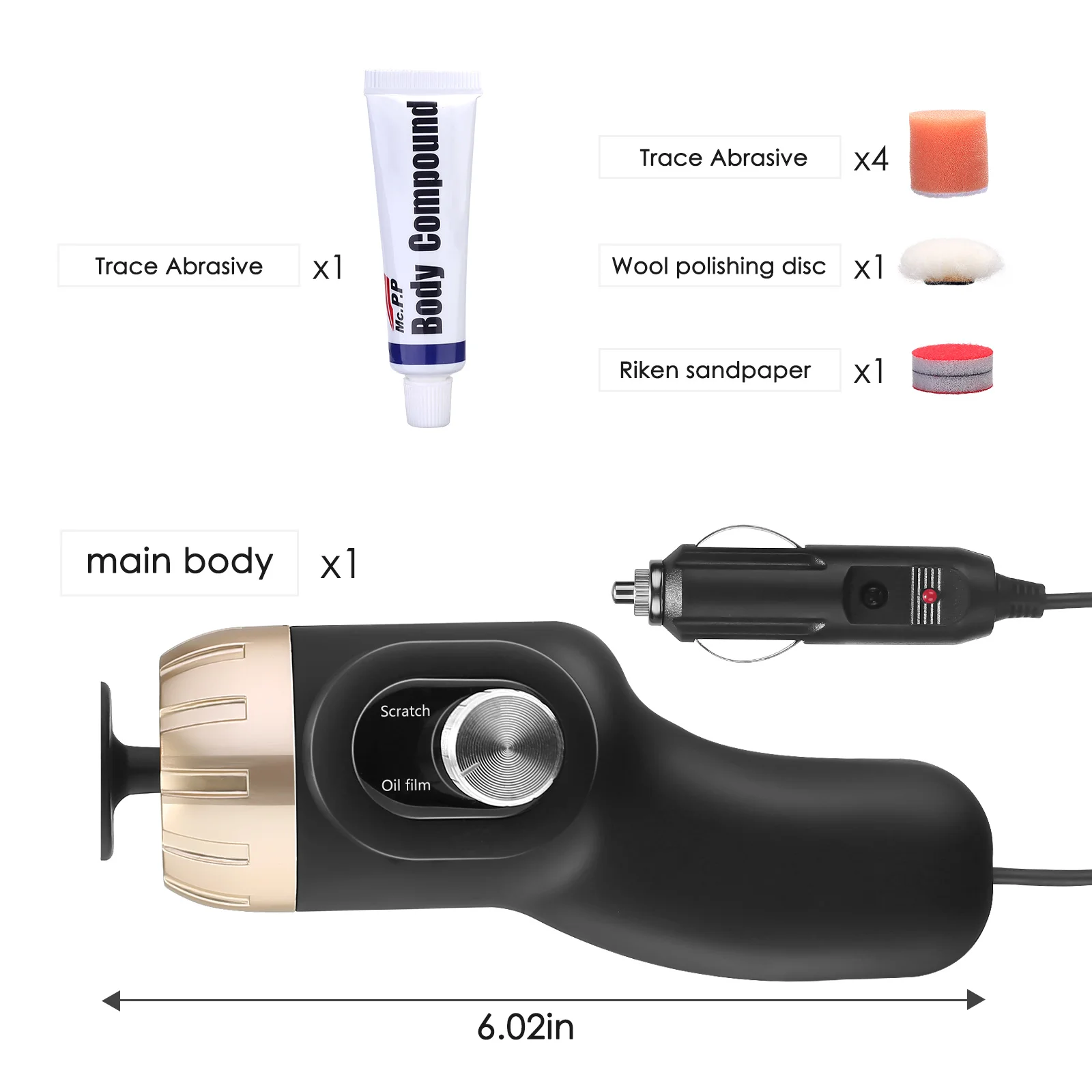 Car Electric Polisher Set Cleaning Polishing Waxing Machine Portable Automobile Surface Scratch Repair Auto Care Tool
Car Electric Polisher Set Cleaning Polishing Waxing Machine Portable Automobile Surface Scratch Repair Auto Care Tool