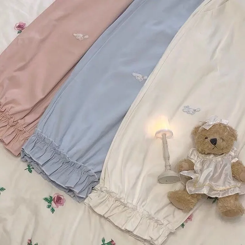 KOSAHIKI Japanese Kawaii Soft Girl Cartoon Women Pants Basis Wild High Waist Loose Trousers Elastic Waist Casual Student Pant
KOSAHIKI Japanese Kawaii Soft Girl Cartoon Women Pants Basis Wild High Waist Loose Trousers Elastic Waist Casual Student Pant