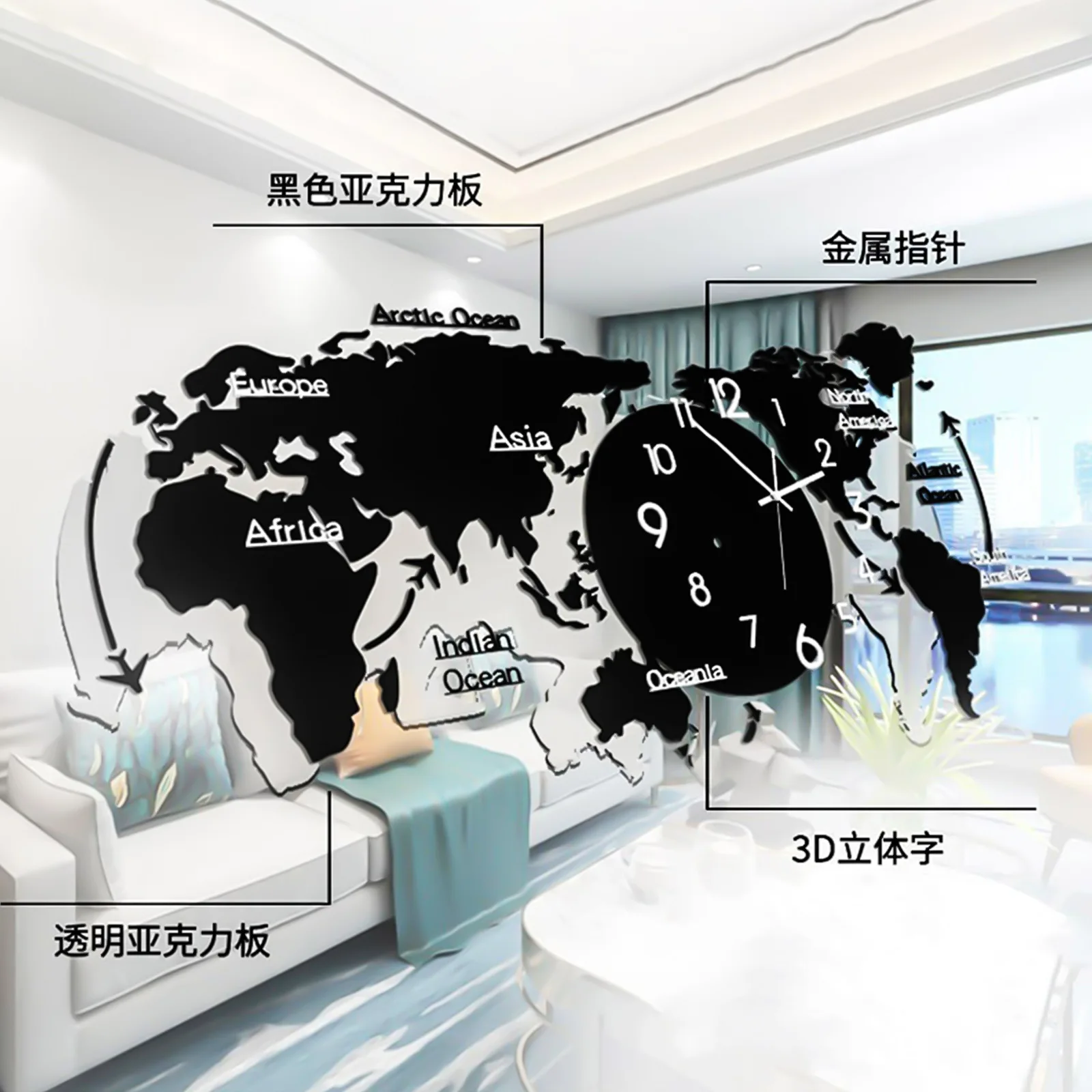 Large 3D Wall Clock Modern Design Wall Clocks Home Decor Silent Watches Luminova Living Room Bedroom Decoration Zegary Gift
Large 3D Wall Clock Modern Design Wall Clocks Home Decor Silent Watches Luminova Living Room Bedroom Decoration Zegary Gift