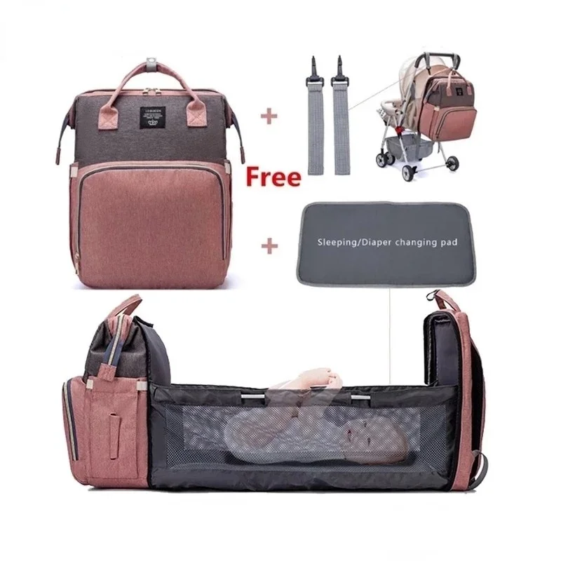 Mummy Bag Large Capacity Diaper Bag Backpack Multifunctional Baby Bed Bags Maternity Nursing Handbag Stroller Bag With Hooks Bag
Mummy Bag Large Capacity Diaper Bag Backpack Multifunctional Baby Bed Bags Maternity Nursing Handbag Stroller Bag With Hooks Bag