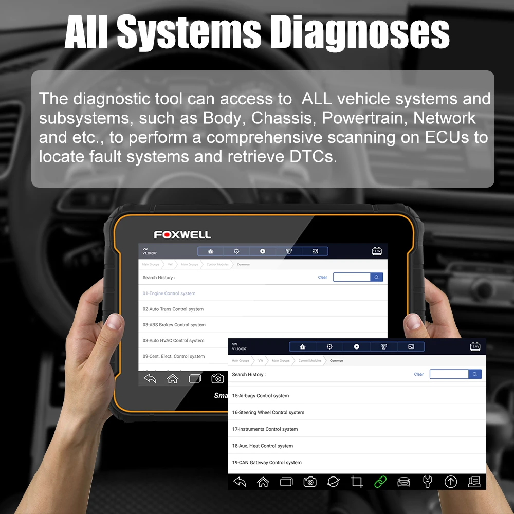 Foxwell GT60 Plus OBD2 Scanner WIFI All System Car Diagnostic Tool Active Test Oil Light Reset TPS/TBA SAS OBDII Code Reader
Foxwell GT60 Plus OBD2 Scanner WIFI All System Car Diagnostic Tool Active Test Oil Light Reset TPS/TBA SAS OBDII Code Reader