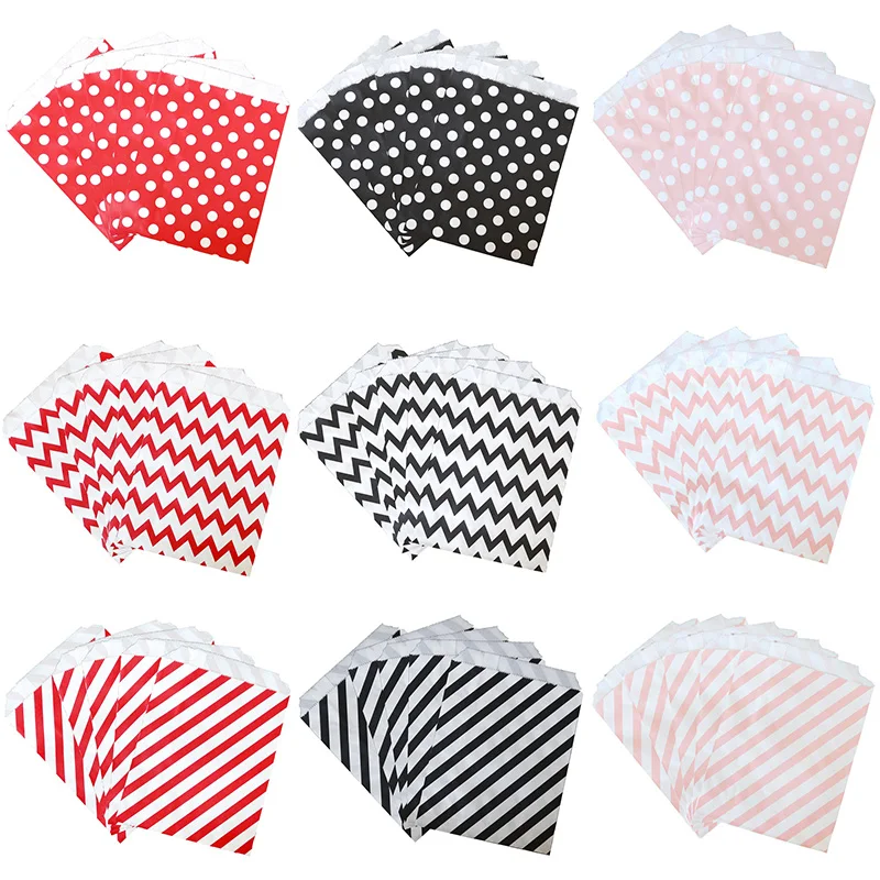 50pcs 18*13cm Chevron Dots Gift Bags Candy Cookie Goodie Bag Wedding Birthday Party Favor Gifts Packaging Wrapping Supplies
50pcs 18*13cm Chevron Dots Gift Bags Candy Cookie Goodie Bag Wedding Birthday Party Favor Gifts Packaging Wrapping Supplies