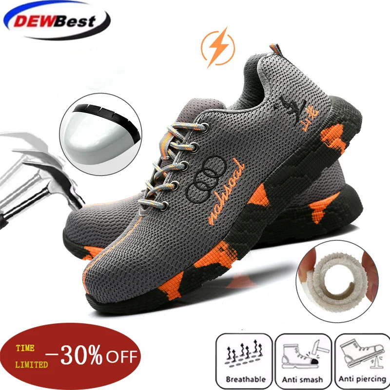 Steel Toe Safety Shoes Men Women Breathable Mesh Industrial & Construction Puncture Proof Work Boots Shoes Protective Footwear
Steel Toe Safety Shoes Men Women Breathable Mesh Industrial & Construction Puncture Proof Work Boots Shoes Protective Footwear