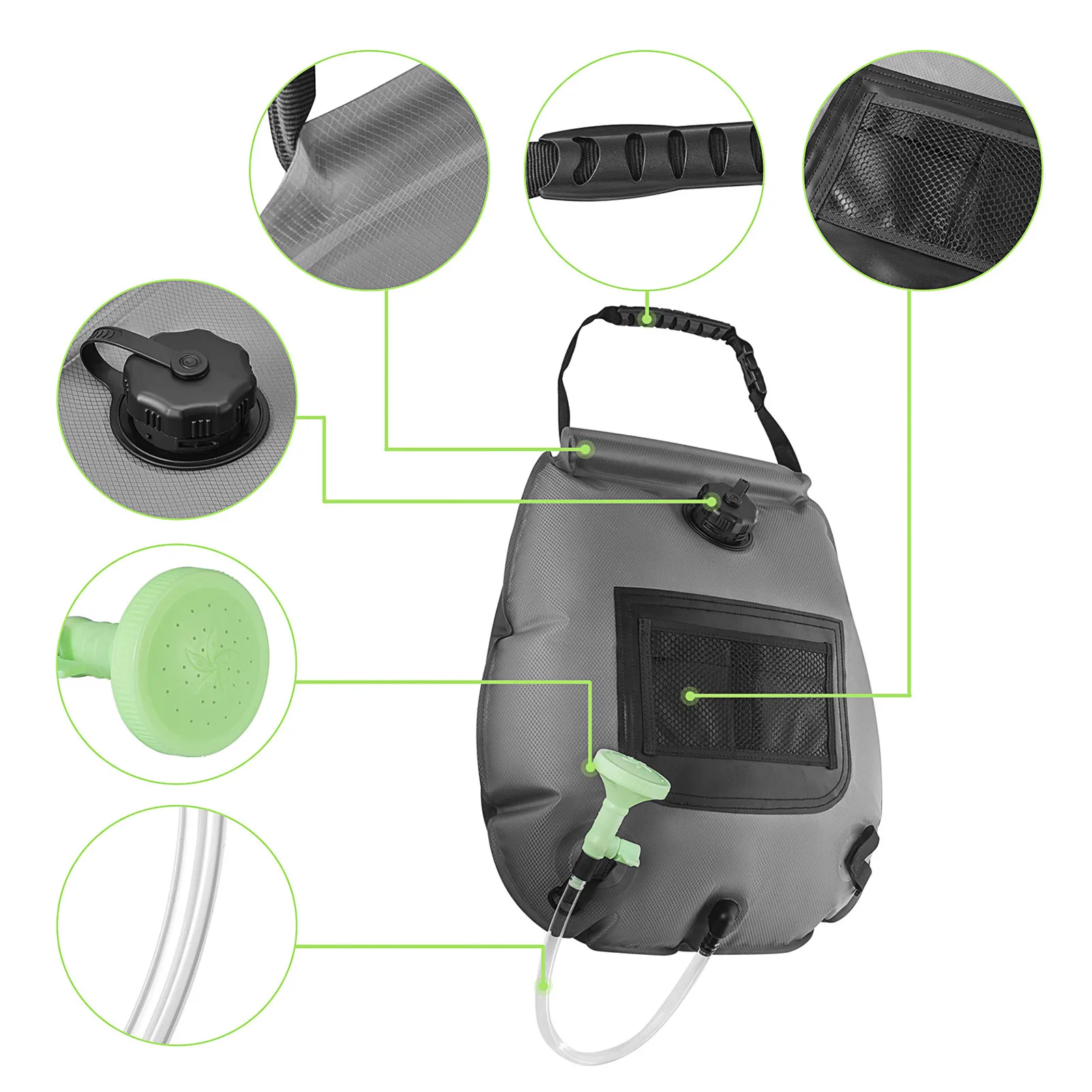 Water Bags Outdoor Camping Hiking Solar Shower Bag Heating Camping Shower Climbing Hydration Bag Hose Switchable Shower Head
Water Bags Outdoor Camping Hiking Solar Shower Bag Heating Camping Shower Climbing Hydration Bag Hose Switchable Shower Head