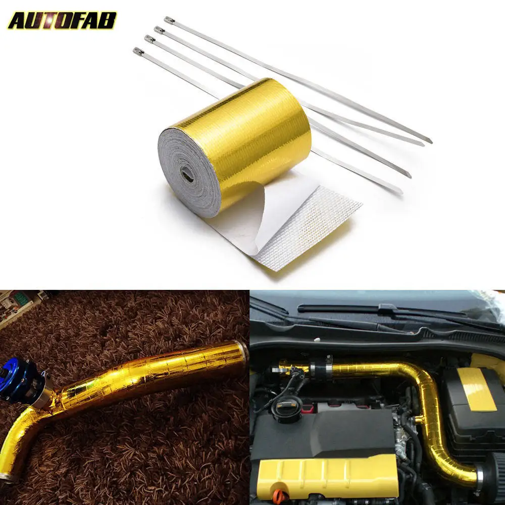 2"x5 Meter Reflect-A-Gold Tape Performance Heat Protection Tape/Barrier New Arrival Best For Honda civic AF-WR20DJGOLD
2"x5 Meter Reflect-A-Gold Tape Performance Heat Protection Tape/Barrier New Arrival Best For Honda civic AF-WR20DJGOLD
