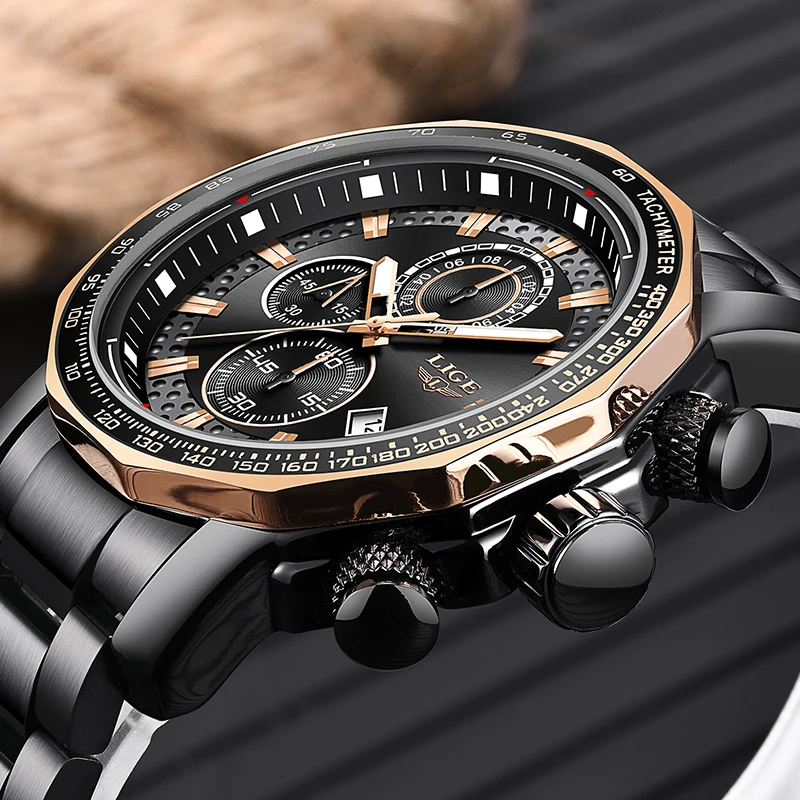 2020 LIGE Fashion Quartz Mens Watches Top Brand Luxury Stainless Steel Big Dial Watch For Men Military Waterproof Sport Clock
2020 LIGE Fashion Quartz Mens Watches Top Brand Luxury Stainless Steel Big Dial Watch For Men Military Waterproof Sport Clock
