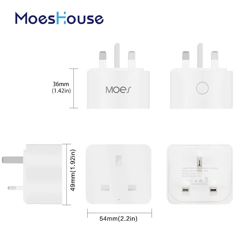 UK US EU WiFi Smart Socket Power Plug Outlet Remote Control Works with Amazon Alexa Google Home No Hub Required
UK US EU WiFi Smart Socket Power Plug Outlet Remote Control Works with Amazon Alexa Google Home No Hub Required