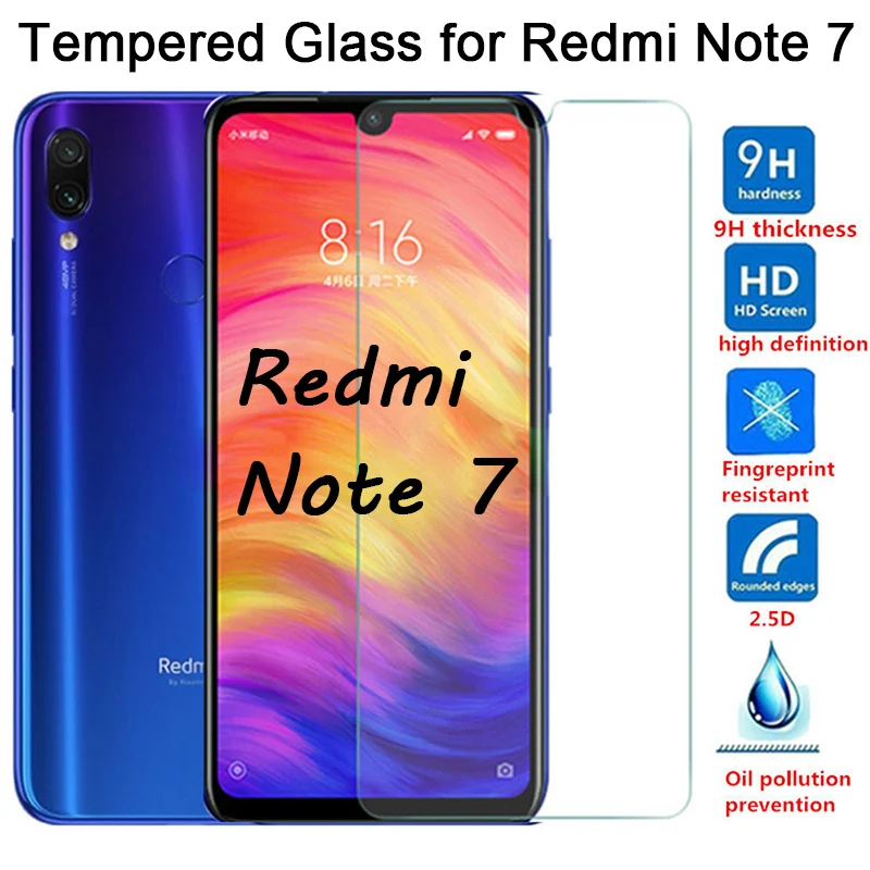 2PCS HD Tempered Glass For Xiaomi Redmi 5 Plus 6 Pro 7 Toughed Transparent Protective Front Film S2 K20 7A Note 7S | Мобильные