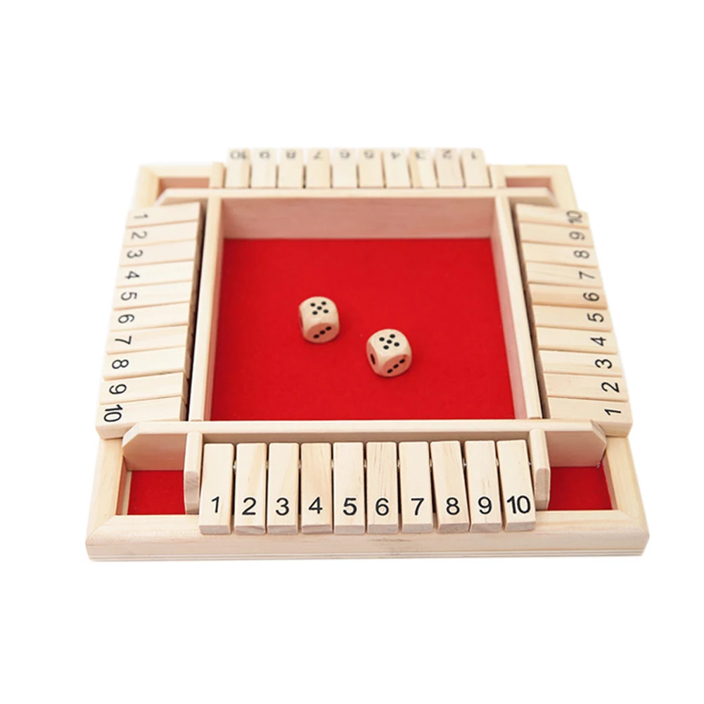 Dice Board Game Wooden Number Traditional Drinking Entertainment Educational Toy Child Shut The Box Funny Gift Kids Family Flap
Dice Board Game Wooden Number Traditional Drinking Entertainment Educational Toy Child Shut The Box Funny Gift Kids Family Flap