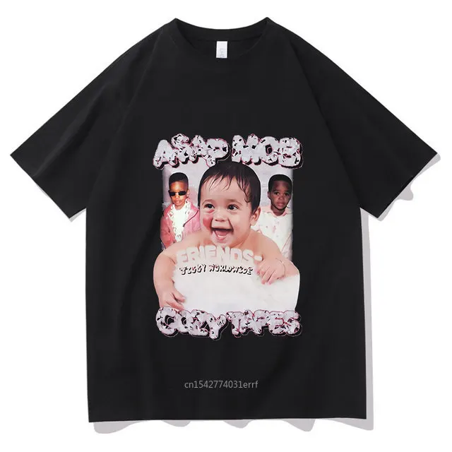 Cute Asap Rocky Tshirt Oversize Loose T-shirt Classic Hip Hop Streetwear Awesome Asap Rocky Tees Tops
Cute Asap Rocky Tshirt Oversize Loose T-shirt Classic Hip Hop Streetwear Awesome Asap Rocky Tees Tops