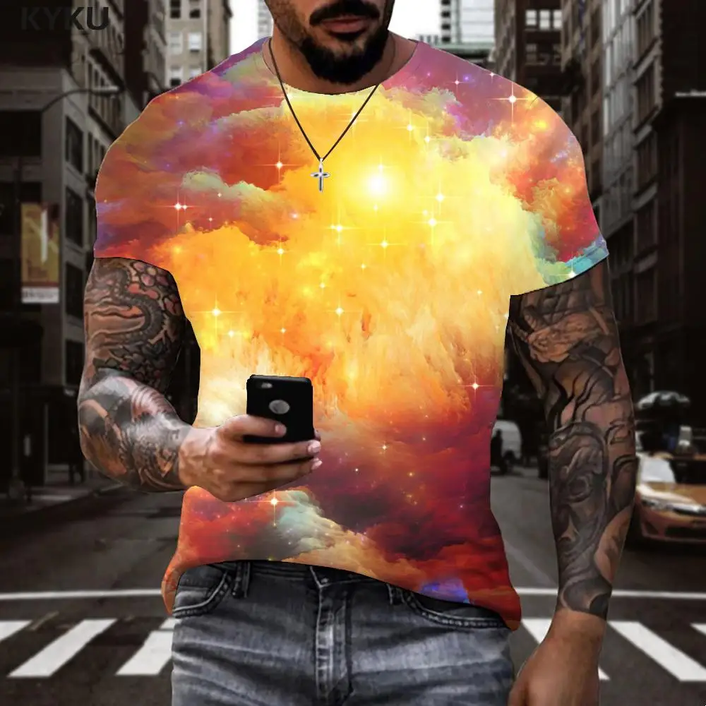 KYKU Galaxy T-shirt Men Smoke Tshirt Printed Colorful Anime Clothes Nebula Funny T shirts Mens Clothing T shirts New Male
KYKU Galaxy T-shirt Men Smoke Tshirt Printed Colorful Anime Clothes Nebula Funny T shirts Mens Clothing T shirts New Male