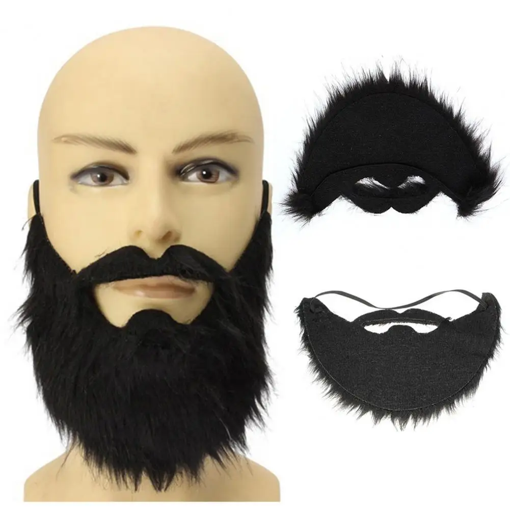 Creative Fake Black Beard False Moustache Simulation Elasticated Halloween Party Prom Props Fake Black Beard for Halloween
Creative Fake Black Beard False Moustache Simulation Elasticated Halloween Party Prom Props Fake Black Beard for Halloween