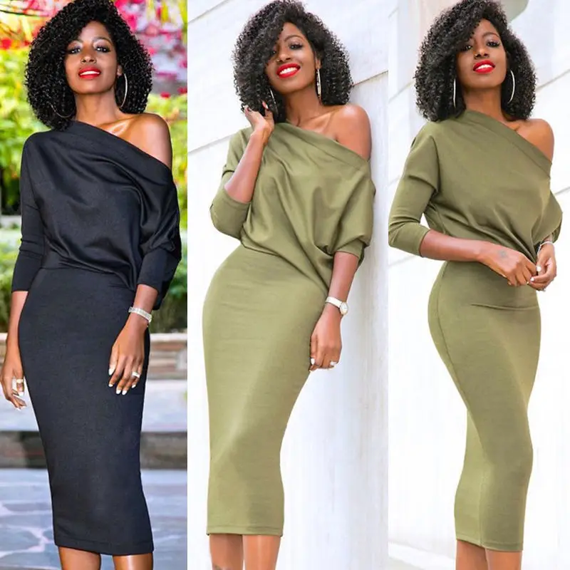 HIRIGIN Newest Women Casual One Shoulder Pencil Party Pop Unique Sexy Dress 
HIRIGIN Newest Women Casual One Shoulder Pencil Party Pop Unique Sexy Dress