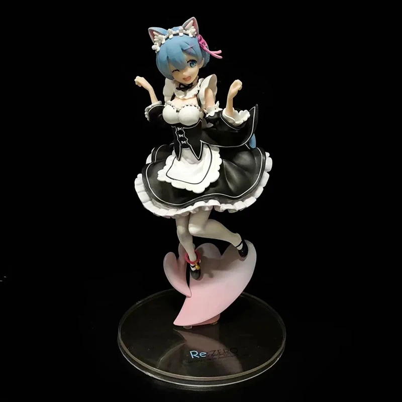 22cm Re:Life In A Different World From Zero Ram Anime Action Figure Cute Girl PVC Collection Posture Cat Ear Model Doll for Gift
22cm Re:Life In A Different World From Zero Ram Anime Action Figure Cute Girl PVC Collection Posture Cat Ear Model Doll for Gift
