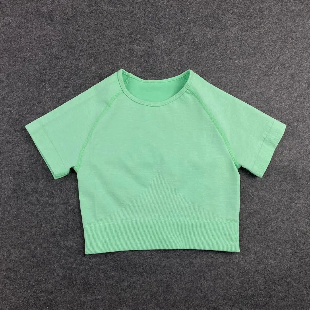 Yoga Shirts Short Sleeve Solid Color Vital Seamless Women Fitness Crop Top Workout Tops Gym Clothes Sportswear Running T-shirts
Yoga Shirts Short Sleeve Solid Color Vital Seamless Women Fitness Crop Top Workout Tops Gym Clothes Sportswear Running T-shirts