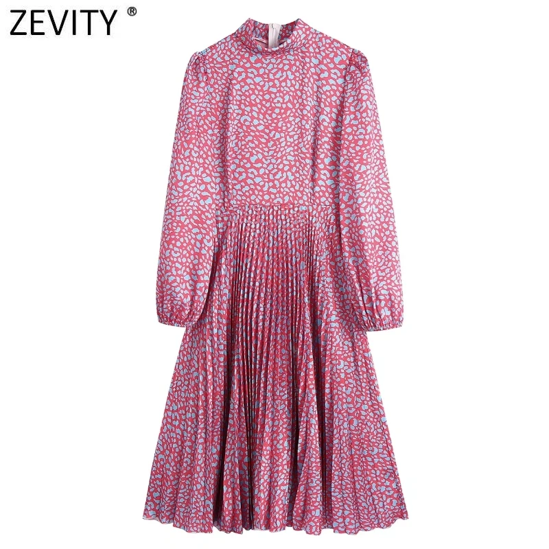 ZEVITY New Women Vintage Stand Collar Leopard Print Casual Pleated Dress Female Chic Back Zipper A Line Vestidos De Mujer DS9018
ZEVITY New Women Vintage Stand Collar Leopard Print Casual Pleated Dress Female Chic Back Zipper A Line Vestidos De Mujer DS9018