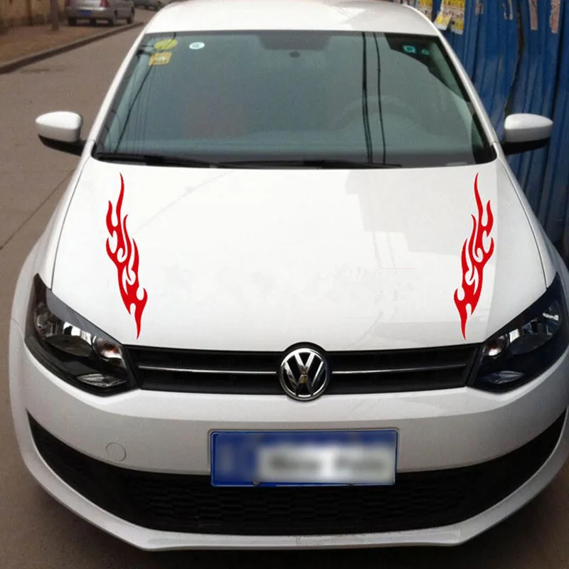 2 шт. автомобильный Стайлинг огненный пламя автомобильные наклейки для всех