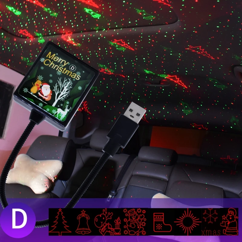 USB Car Interior Roof Atmosphere Christmas Lamp LED Projector Star Night Light 1XCF
USB Car Interior Roof Atmosphere Christmas Lamp LED Projector Star Night Light 1XCF
