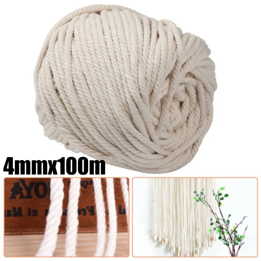 4 Mm Natural Beige Macrame Cord Cotton Twisted Cord Rope DIY Craft Artisan Macrame String Environmental Protection Craft
4 Mm Natural Beige Macrame Cord Cotton Twisted Cord Rope DIY Craft Artisan Macrame String Environmental Protection Craft