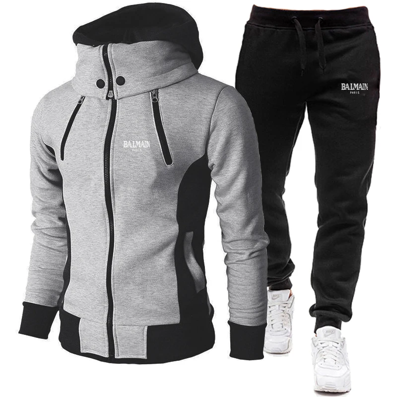 2021new Men's Autumn Winter Sets Zipper Hoodie+pants Two Pieces Casual Tracksuit Male Sportswear Brand Clothing Sweat Suit 
2021new Men's Autumn Winter Sets Zipper Hoodie+pants Two Pieces Casual Tracksuit Male Sportswear Brand Clothing Sweat Suit