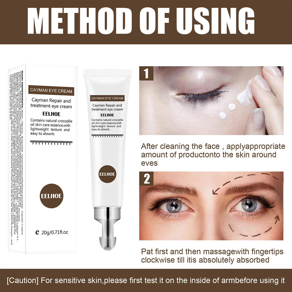 Anti Wrinkle Anti Aging Serum Crocodile Eye Cream Remove Dark Circles Puffiness Lighten fine lines Whitening Moisturizing
Anti Wrinkle Anti Aging Serum Crocodile Eye Cream Remove Dark Circles Puffiness Lighten fine lines Whitening Moisturizing