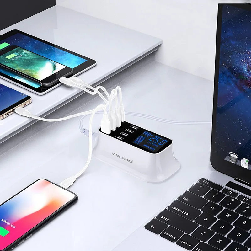 8 портов Мульти USB зарядное устройство концентратор Быстрая зарядка 3 0 Usb