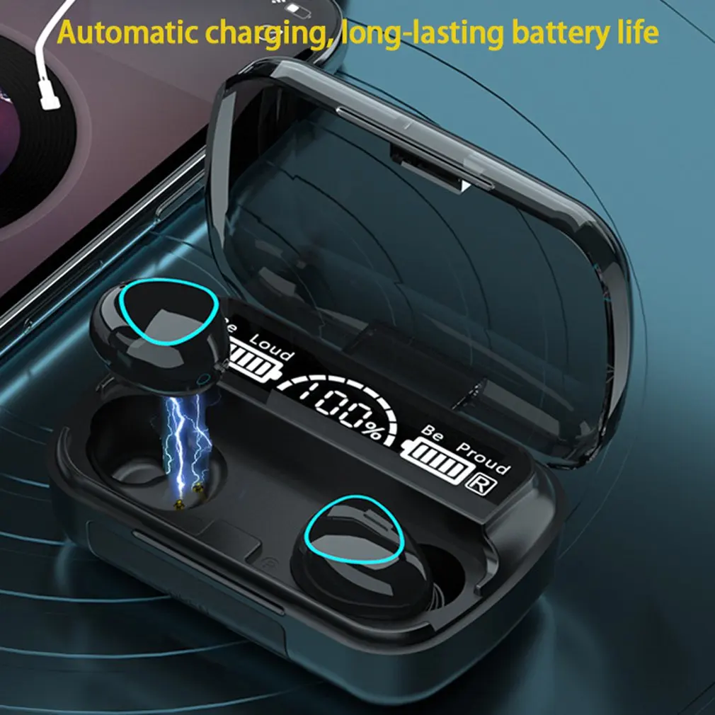 TWS-стереонаушники с зарядным футляром, 5,1 мА · ч
TWS-стереонаушники с зарядным футляром, 5,1 мА · ч