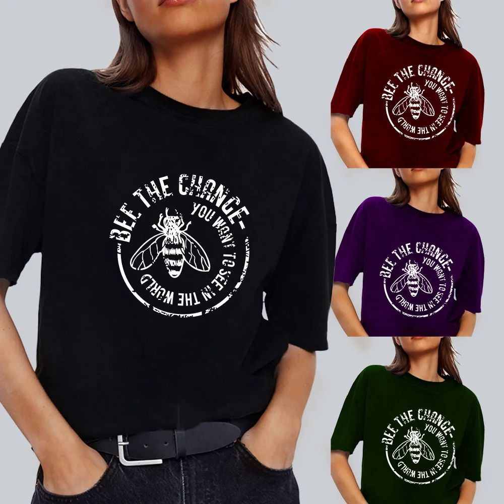 Bee Print T Shirt Women Clothing Summer Graphic T-Shirts Aesthetic Shirts for Women Oversized Harajuku Top Camiseta Mujer Verano
Bee Print T Shirt Women Clothing Summer Graphic T-Shirts Aesthetic Shirts for Women Oversized Harajuku Top Camiseta Mujer Verano