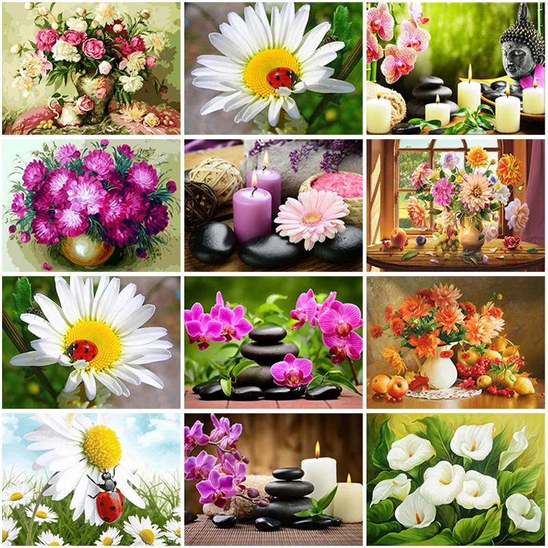 DIY 5D Diamond Embroidery Floral Full Round Square Diamond Painting Flower Scenery Mosaic Rhinestones Pictures Home Decoration
DIY 5D Diamond Embroidery Floral Full Round Square Diamond Painting Flower Scenery Mosaic Rhinestones Pictures Home Decoration