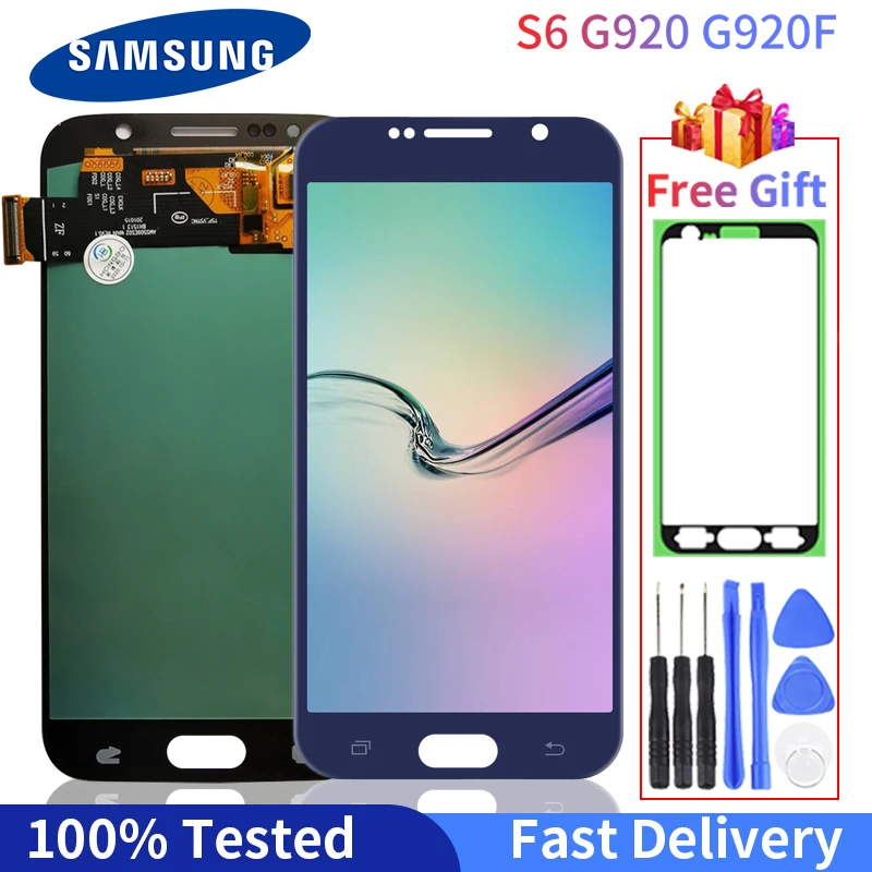100% tested OLED For Samsung Galaxy S6 LCD G920 SM-G920F G920F Touch Screen Digitizer Assembly For S6 Display Replecement
100% tested OLED For Samsung Galaxy S6 LCD G920 SM-G920F G920F Touch Screen Digitizer Assembly For S6 Display Replecement