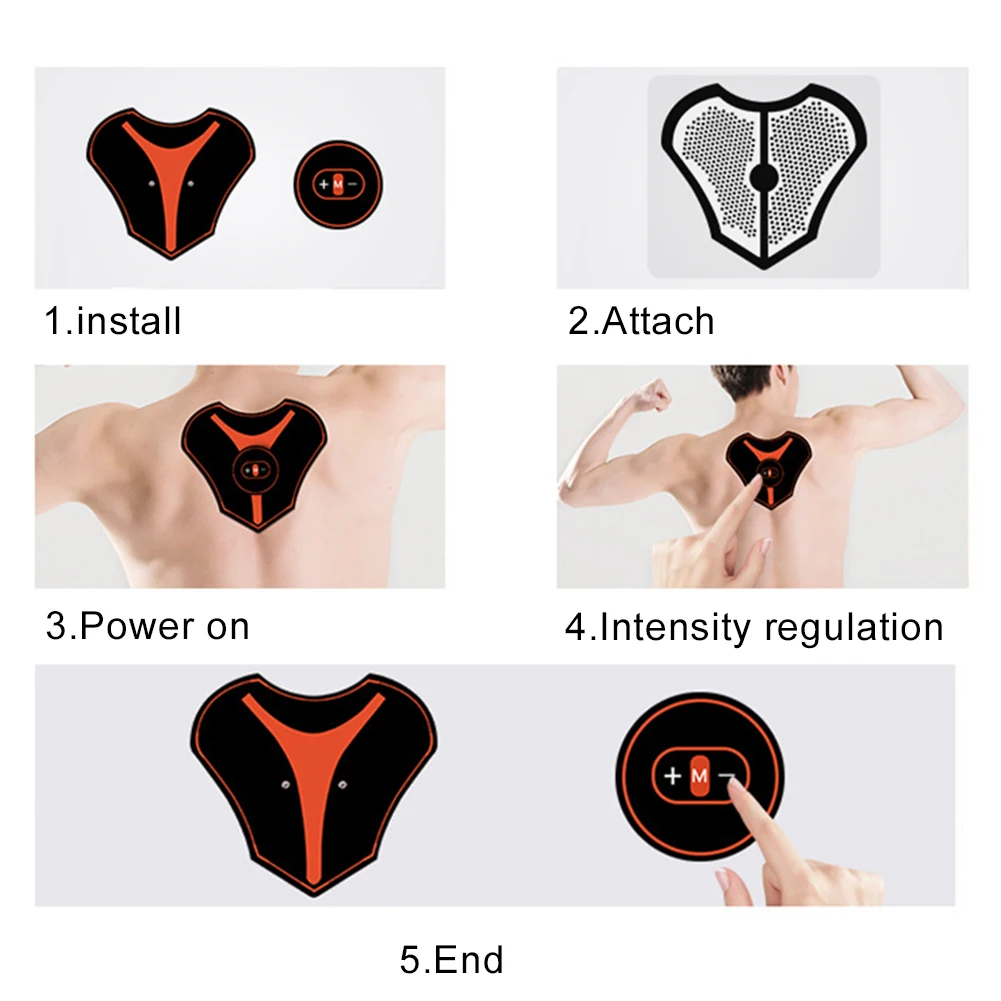 Electric Pulse Massager Fatigue Relieve Neck Back Body Massage Sticker Patch Mini Neck Cervical Massager Pain Relief Vertebra
Electric Pulse Massager Fatigue Relieve Neck Back Body Massage Sticker Patch Mini Neck Cervical Massager Pain Relief Vertebra