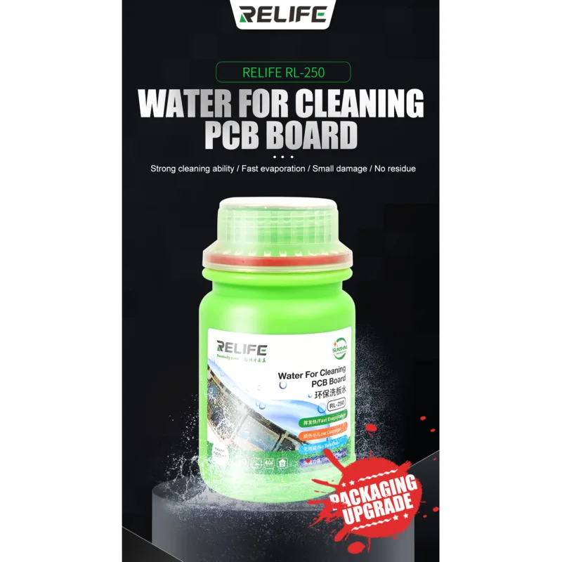 Relife RL250 250ml Powerful Cleaning Water Suitable for PCB Board to be Cleaned After Soldering
Relife RL250 250ml Powerful Cleaning Water Suitable for PCB Board to be Cleaned After Soldering