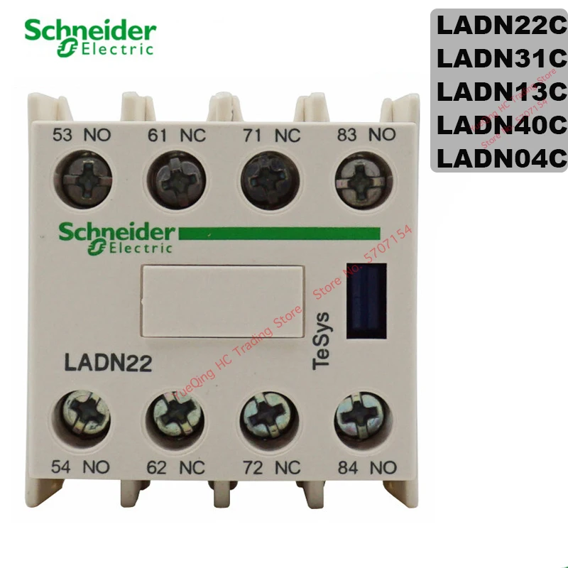 

Schneider Electric LADN22C 2PCS Auxiliary Contact Block LA-DN22C 2NO+2NC For TeSys D Series Contactor Brand New Original Export