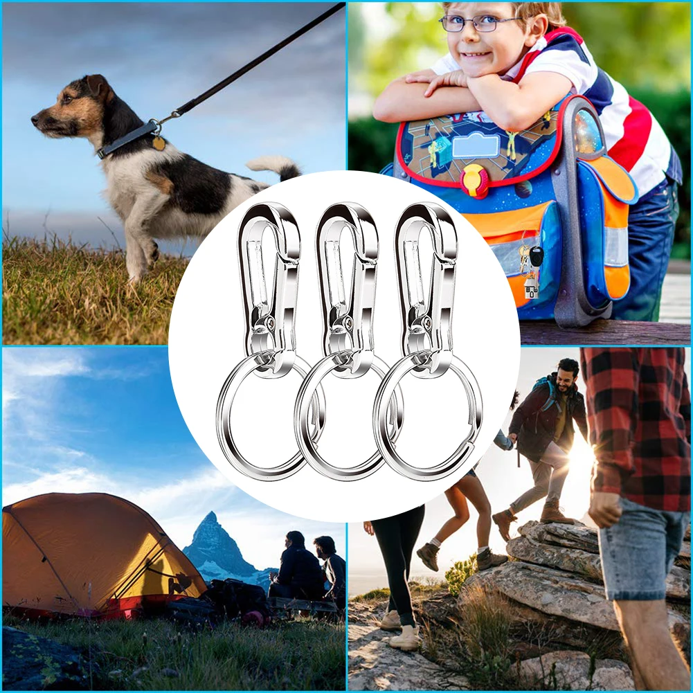 Carabiner Survival Key Chain Metal Keyring Carabiner Silver Clip Hooks Keychains Lobster Clasps Climbing Backpacks 3PC Carabiner
Carabiner Survival Key Chain Metal Keyring Carabiner Silver Clip Hooks Keychains Lobster Clasps Climbing Backpacks 3PC Carabiner