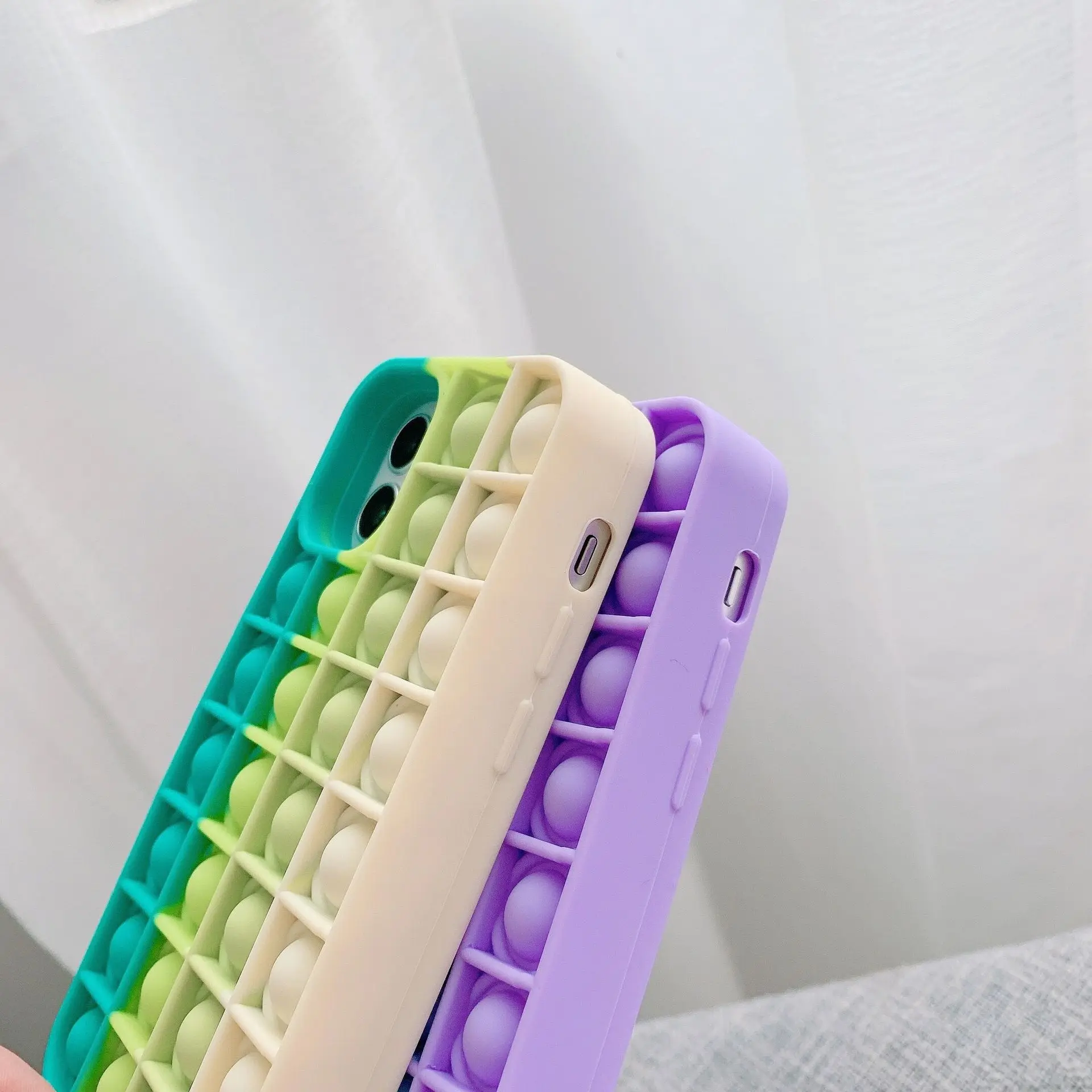 Newest Stress Relief Bubble Fidget Toy Soft Silicon Push Pops Case Mobile Phone Protective Shell Creative for iPhone 12 Pro Max
Newest Stress Relief Bubble Fidget Toy Soft Silicon Push Pops Case Mobile Phone Protective Shell Creative for iPhone 12 Pro Max