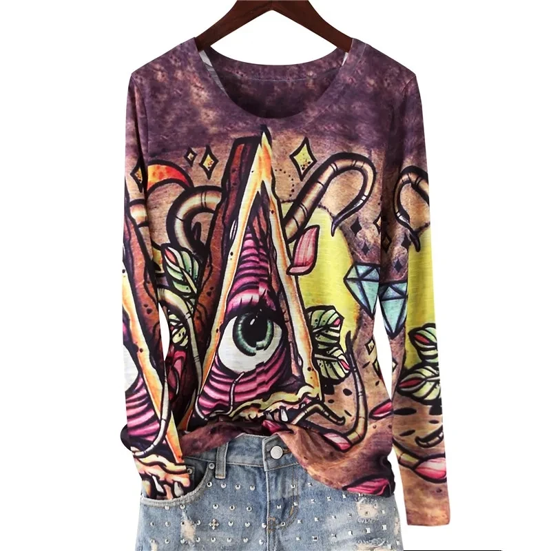 2022 New Spring Harajuku Hot Drilling Printed Tshirt Women Clothes Fashion Loose Long Sleeve Casual T Shirt Female Ropa De Mujer
2022 New Spring Harajuku Hot Drilling Printed Tshirt Women Clothes Fashion Loose Long Sleeve Casual T Shirt Female Ropa De Mujer