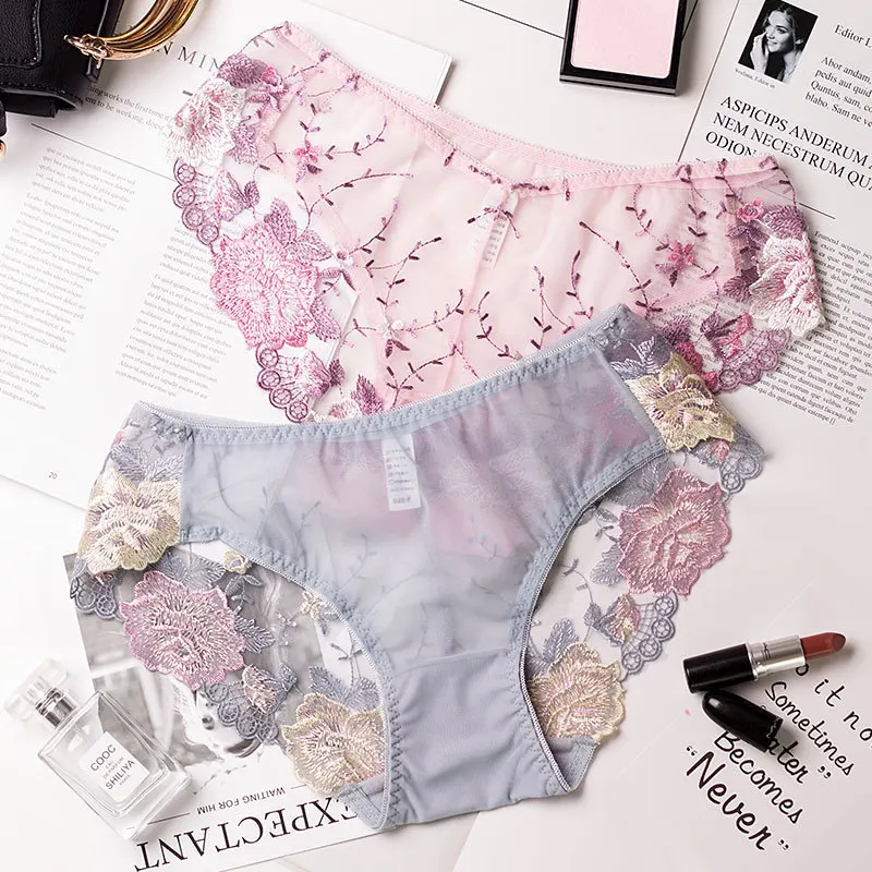 Roseheart новые женские модные мягкие кружевные вышитые хлопковые трусики с бантом и