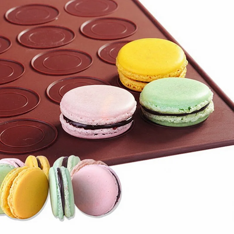 Non-Stick Silicone Macaron Macaroon Pastry Oven Baking Mould Sheet Mat DIY Mold Baking Mat Useful Tools Cake Tools Bakeware
Non-Stick Silicone Macaron Macaroon Pastry Oven Baking Mould Sheet Mat DIY Mold Baking Mat Useful Tools Cake Tools Bakeware