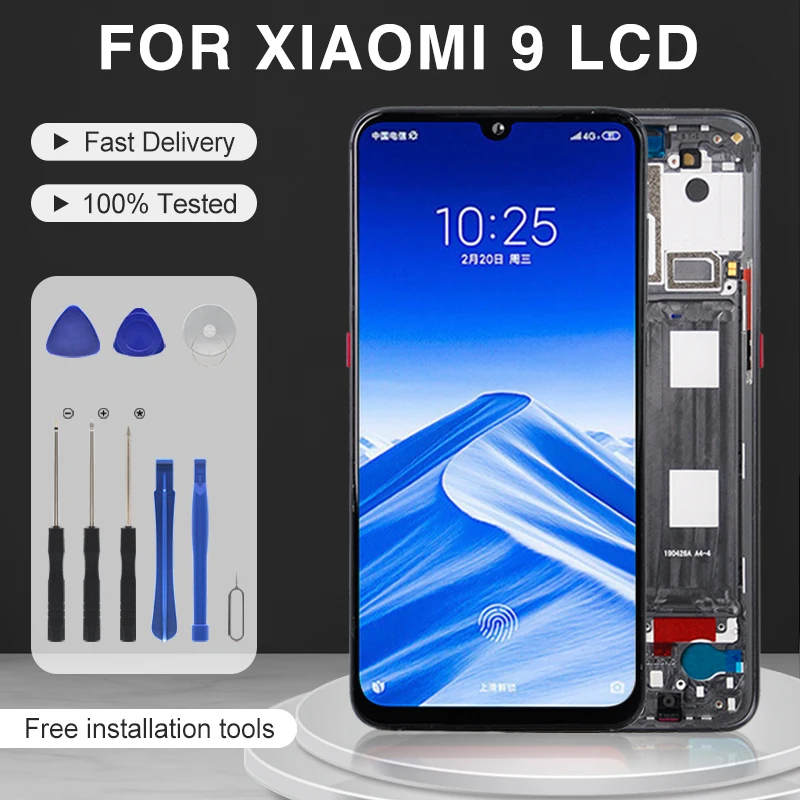 6.39 Inch Original MI9 Lcd For Xiaomi Mi 9 Display Touch Panel Screen Digitizer Assembly M1902F1G With Frame Free Shipping
6.39 Inch Original MI9 Lcd For Xiaomi Mi 9 Display Touch Panel Screen Digitizer Assembly M1902F1G With Frame Free Shipping
