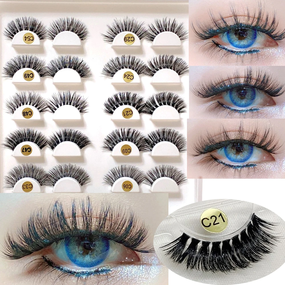 Mink Hair Eyelashes reusable Natural 3D Mink Messy Popular False Eyelash Full Strip Eyelashes Extension Transparent wide stem
Mink Hair Eyelashes reusable Natural 3D Mink Messy Popular False Eyelash Full Strip Eyelashes Extension Transparent wide stem