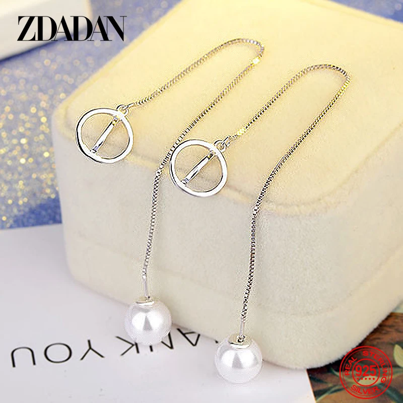ZDADAN 925 Sterling Silver Pearl Earrings 2021 Trend For Women Wedding Jewelry Gift
ZDADAN 925 Sterling Silver Pearl Earrings 2021 Trend For Women Wedding Jewelry Gift