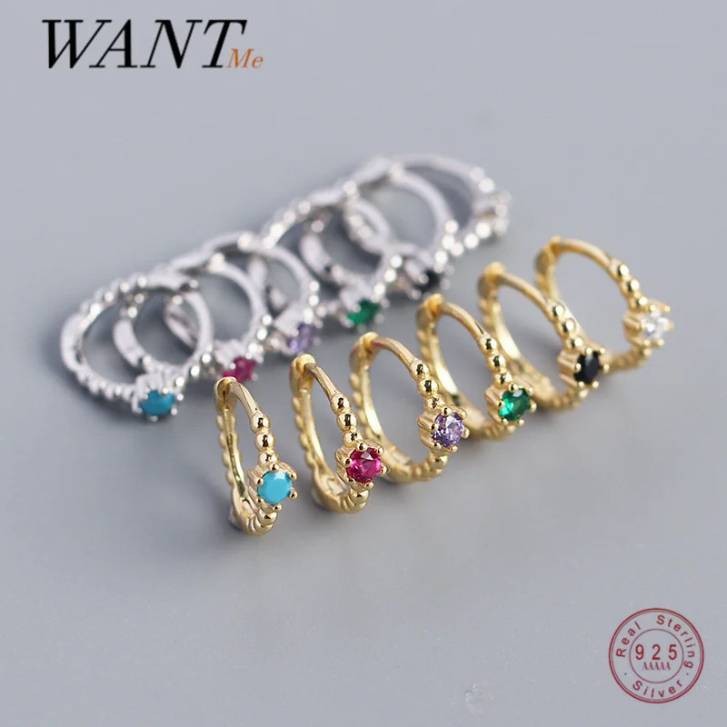 WAANTME Real 925 Sterling Silver Minimalist Colorful Zircon Charming Small Earrings for Women Fashion Rock Unisex Party Jewelry
WAANTME Real 925 Sterling Silver Minimalist Colorful Zircon Charming Small Earrings for Women Fashion Rock Unisex Party Jewelry