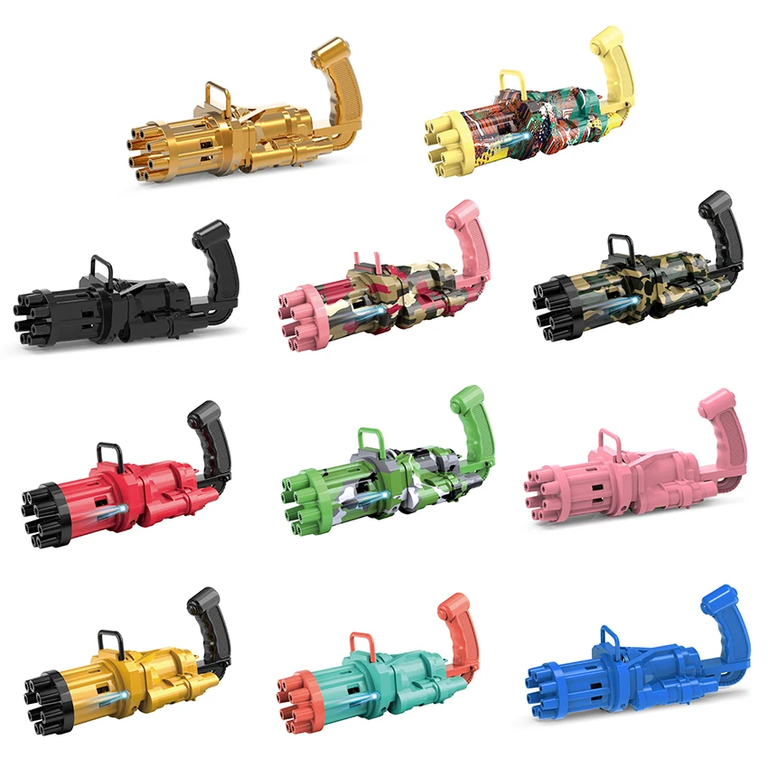 Kids Automatic Gatling Bubble Gun Toys Summer Soap Water Bubble Machine 2-in-1 Electric Bubble Machine For Children Gift Toys
Kids Automatic Gatling Bubble Gun Toys Summer Soap Water Bubble Machine 2-in-1 Electric Bubble Machine For Children Gift Toys