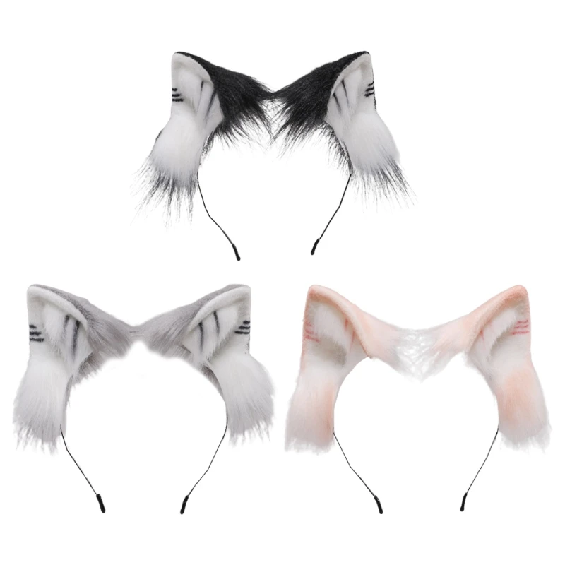 Faux Fur Plush Ear Hair hoop Cosplay Costume Headwear Lolita Animal headband hair band
Faux Fur Plush Ear Hair hoop Cosplay Costume Headwear Lolita Animal headband hair band